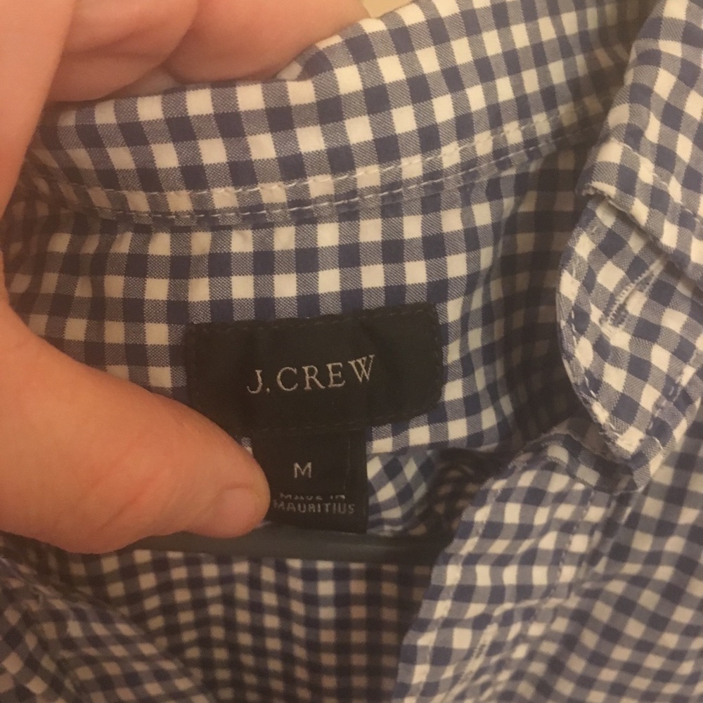 Men’s J Crew short sleeved button down shirt